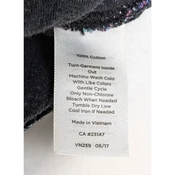 T by Talbots Sweatshirt Sz L Long Sleeve Pullover Cowl Neck Multicolored - Picture 4 of 7